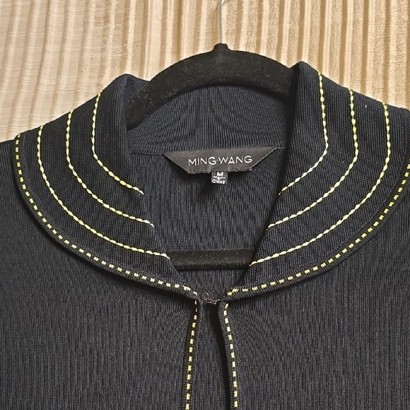 Ming Wang Green and Black Blazer Elegant Style - Picture 12 of 14